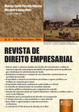 Capa do livro: Revista de Direito Empresarial - N 06 - Julho/Dezembro 2006, Coordenadores: Marcia Carla Pereira Ribeiro e Oksandro Gonalves