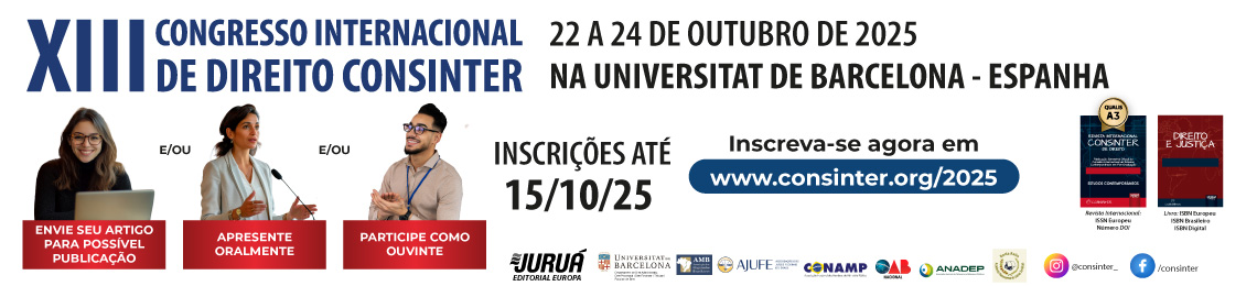 XIII Congresso Internacional de Direito CONSINTER - Universitat de Barcelona