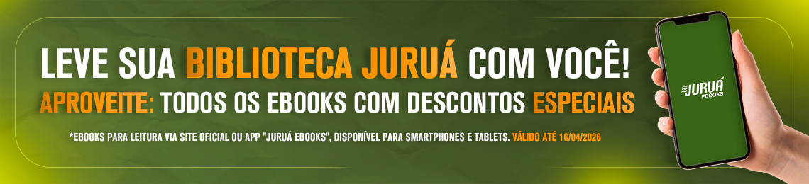 Leve sua biblioteca Juruá com você! Todos os eBooks com desconto