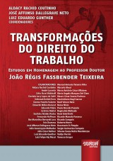 Capa do livro: Transformações do Direito do Trabalho, Coordenadores: Aldacy Rachid Coutinho, José Affonso Dallegrave Neto e Luiz Eduardo Gunther