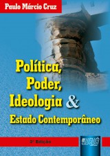 Capa do livro: Poltica, Poder, Ideologia & Estado Contemporneo - 3 Edio, Paulo Mrcio Cruz