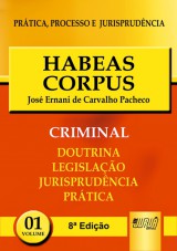 Capa do livro: Habeas Corpus - PPJ Criminal vol. 1, Jos Ernani de Carvalho Pacheco
