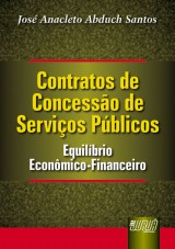 Capa do livro: Contratos de Concesso de Servios Pblicos, Jos Anacleto Abduch Santos