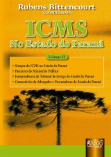 Capa do livro: ICMS - No Estado do Paran - Vol. II, Coordenador: Rubens Bittencourt