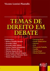 Capa do livro: Temas de Direito em Debate, Vicente Lentini Plantullo