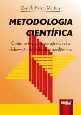 Capa do livro: Metodologia Científica, Rosilda Baron Martins