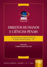 Capa do livro: Direitos Humanos e Ciências Penais - Em homenagem ao Ministro Felix Fischer do STJ, Organizador: Cândido Furtado Maia Neto