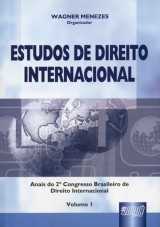 Capa do livro: Estudos de Direito Internacional - Vol. I, Organizador: Wagner Menezes
