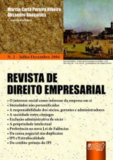 Capa do livro: Revista de Direito Empresarial - N 02 - Julho/Dezembro 2004, Coordenadores: Marcia Carla Pereira Ribeiro e Oksandro Gonalves