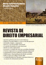 Capa do livro: Revista de Direito Empresarial - N 03 - Janeiro/Junho 2005, Coordenadores: Marcia Carla Pereira Ribeiro e Oksandro Gonalves