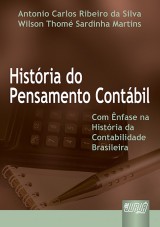 Capa do livro: História do Pensamento Contábil, Antonio Carlos Ribeiro da Silva e Wilson Thomé Sardinha Martins