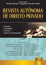 Capa do livro: Revista Autnoma de Direito Privado - Nmero 1, Coordenadores: Arruda Alvim e Anglica Arruda Alvim
