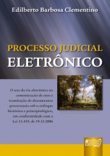 Capa do livro: Processo Judicial Eletrnico, Edilberto Barbosa Clementino