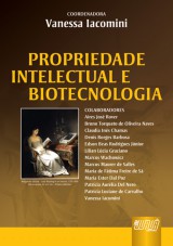 Capa do livro: Propriedade Intelectual e Biotecnologia, Coordenadora: Vanessa Iacomini