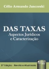 Capa do livro: Taxas, Das, Clio Armando Janczeski