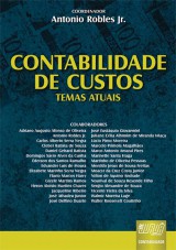 Capa do livro: Contabilidade de Custos, Antonio Robles Jr.