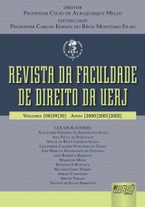 Capa do livro: Revista da Faculdade de Direito da UERJ, Diretor: Professor Celso de Albuquerque Mello - Editor Chefe: Carlos Edison do Rgo Monteiro Filho