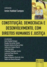 Capa do livro: Constituição, Democracia e Desenvolvimento, com Direitos Humanos e Justiça, Coordenadora: Amini Haddad Campos