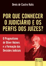 Capa do livro: Por Que Conhecer o Judicirio e os Perfis dos Juzes? - O Pragmatismo de Oliver Holmes e a Formao das Decises Judiciais, Denis de Castro Halis