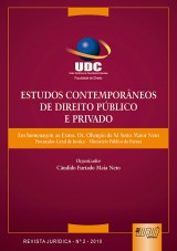 Capa do livro: Estudos Contemporneos de Direito Pblico e Privado, Organizador: Cndido Furtado Maia Neto