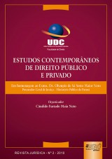 Capa do livro: Estudos Contemporneos de Direito Pblico e Privado - Em Homenagem ao Exmo. Dr. Olympio de S Sotto Maior Neto - Revista Jurdica N. 2 - 2010, Organizador: Cndido Furtado Maia Neto