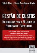 Capa do livro: Gesto de Custos - Metodologia para a Melhoria da Performance Empresarial, Valerio Allora e Simone Espndola de Oliveira