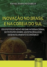 Capa do livro: Inovação no Brasil e na Coreia do Sul, Rafael Ramalho Dubeux