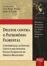 Capa do livro: Delitos Contra o Patrimnio Florestal - Contribuio ao Estudo Crtico dos Injustos Penais Florestais no Direito Brasileiro - Biblioteca de Estudos Avanados em Direito Penal e Processual Penal, Nelson Bugalho - Coordenadores: Luiz Regis Prado e Adel El Tasse