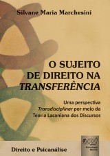 Capa do livro: Sujeito de Direito na Transferncia, O, Silvane Maria Marchesini