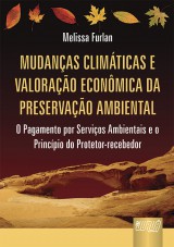 Capa do livro: Mudanas Climticas e Valorao Econmica da Preservao Ambiental, Melissa Furlan