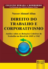 Capa do livro: Direito do Trabalho e Corporativismo, Nasser Ahmad Allan