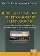 Capa do livro: Judicializao dos Direitos Sociais Prestacionais, Maria do Socorro Azevedo de Queiroz