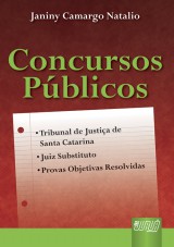 Capa do livro: Concursos Pblicos, Janiny Camargo Natalio