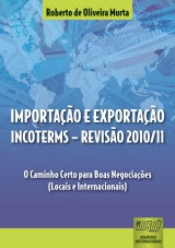 Capa do livro: Importao e Exportao - INCOTERMS - Reviso 2010/11, Roberto de Oliveira Murta