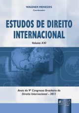 Capa do livro: Estudos de Direito Internacional - Volume XXI, Coordenador: Wagner Menezes