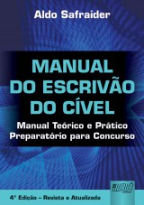 Capa do livro: Manual do Escrivo do Cvel, Aldo Safraider