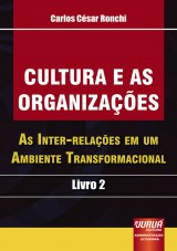 Capa do livro: Cultura e as Organizações, Carlos César Ronchi