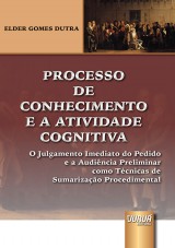 Capa do livro: Processo de Conhecimento e a Atividade Cognitiva, Elder Gomes Dutra