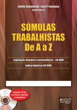 Capa do livro: Súmulas Trabalhistas - De A a Z, Organizadores: Emilio Sabatovski e Iara P. Fontoura