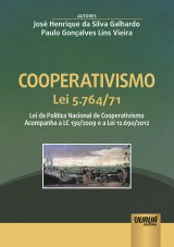 Capa do livro: Cooperativismo - Lei 5.764/71, Jos Henrique da Silva Galhardo e Paulo Gonalves Lins Vieira