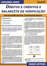 Capa do livro: Resumos Juru - Contbil - Dbitos e Crditos e Balancete de Verificao, June Alisson Westarb Cruz e Emir Guimares Andrich