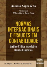 Capa do livro: Normas Internacionais e Fraudes em Contabilidade, Antnio Lopes de S - Atualizao: Wilson Alberto Zappa Hoog