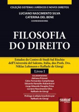 Capa do livro: Filosofia do Direito, Coordenadores: Luciano Nascimento Silva e Caterina Del Bene