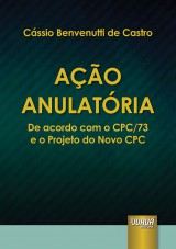 Capa do livro: Ao Anulatria, Cssio Benvenutti de Castro