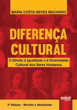 Capa do livro: Diferença Cultural, Maria Costa Neves Machado