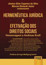 Capa do livro: Hermenutica Jurdica & Efetivao dos Direitos Sociais - Homenagem a Andreas Krell - Prefcio de Ingo Wolfgang Sarlet, Coordenadores: Jssica Aline Caparica da Silva e Marcos Ehrhardt Jnior