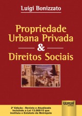 Capa do livro: Propriedade Urbana Privada & Direitos Sociais, Luigi Bonizzato