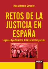 Capa do livro: Retos de la Justicia en España, María Marcos González