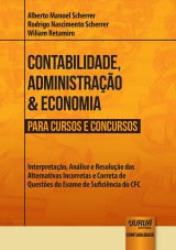 Capa do livro: Contabilidade, Administrao & Economia para Cursos e Concursos, Alberto Manoel Scherrer, Rodrigo Nascimento Scherrer e Wiliam Retamiro