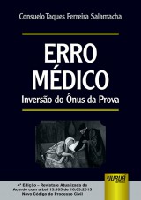 Capa do livro: Erro Mdico, Consuelo Taques Ferreira Salamacha